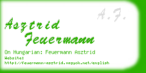 asztrid feuermann business card